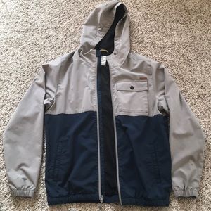 Vintage Voyager Navy Blue/ Grey wind breaker!